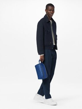 Louis Vuitton - Cobalt Blue Canvas Taigarama Dopp Kit M30849- Pristine Condition